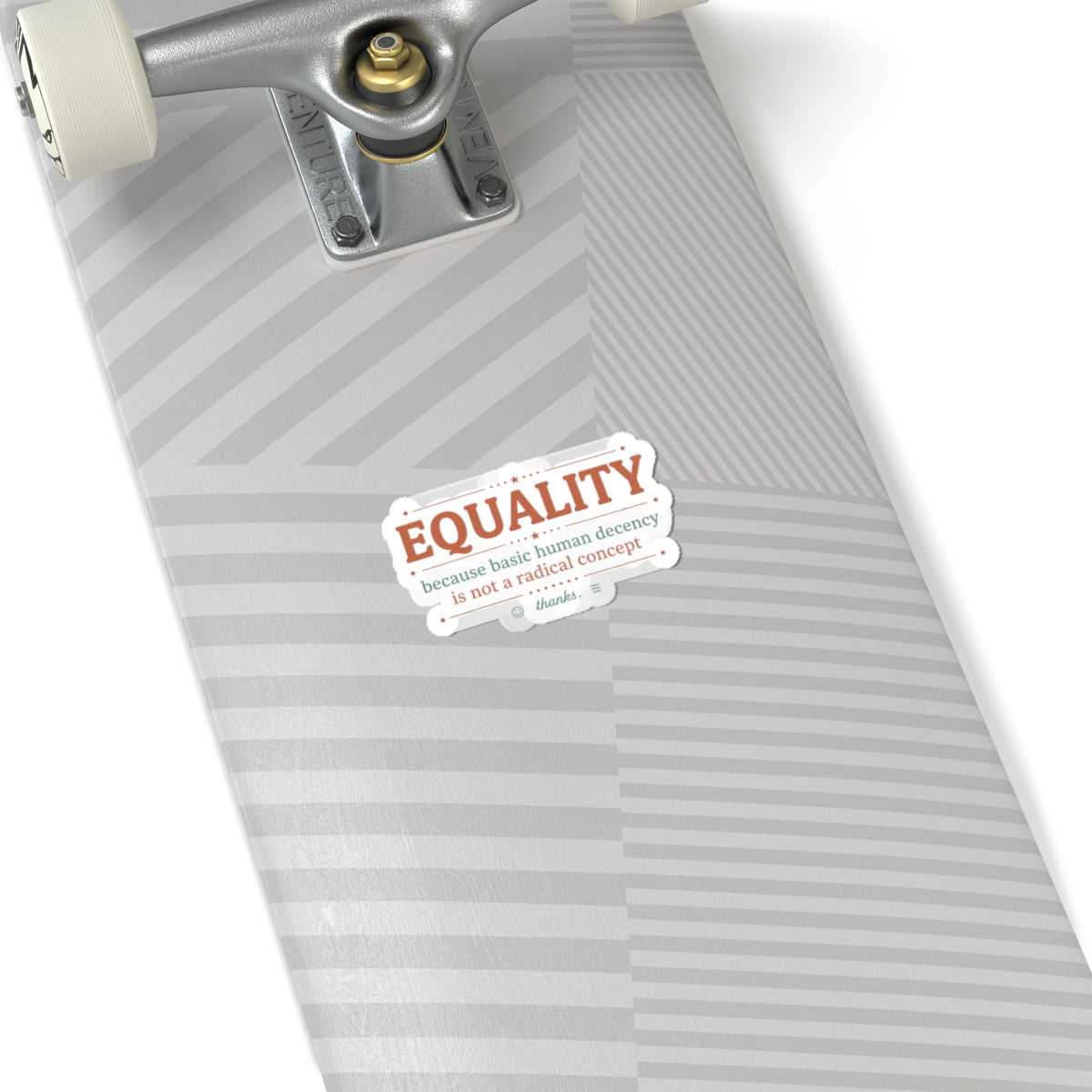 Equality slogan Kiss-Cut Stickers | IWD feminist empowerment, equality design
