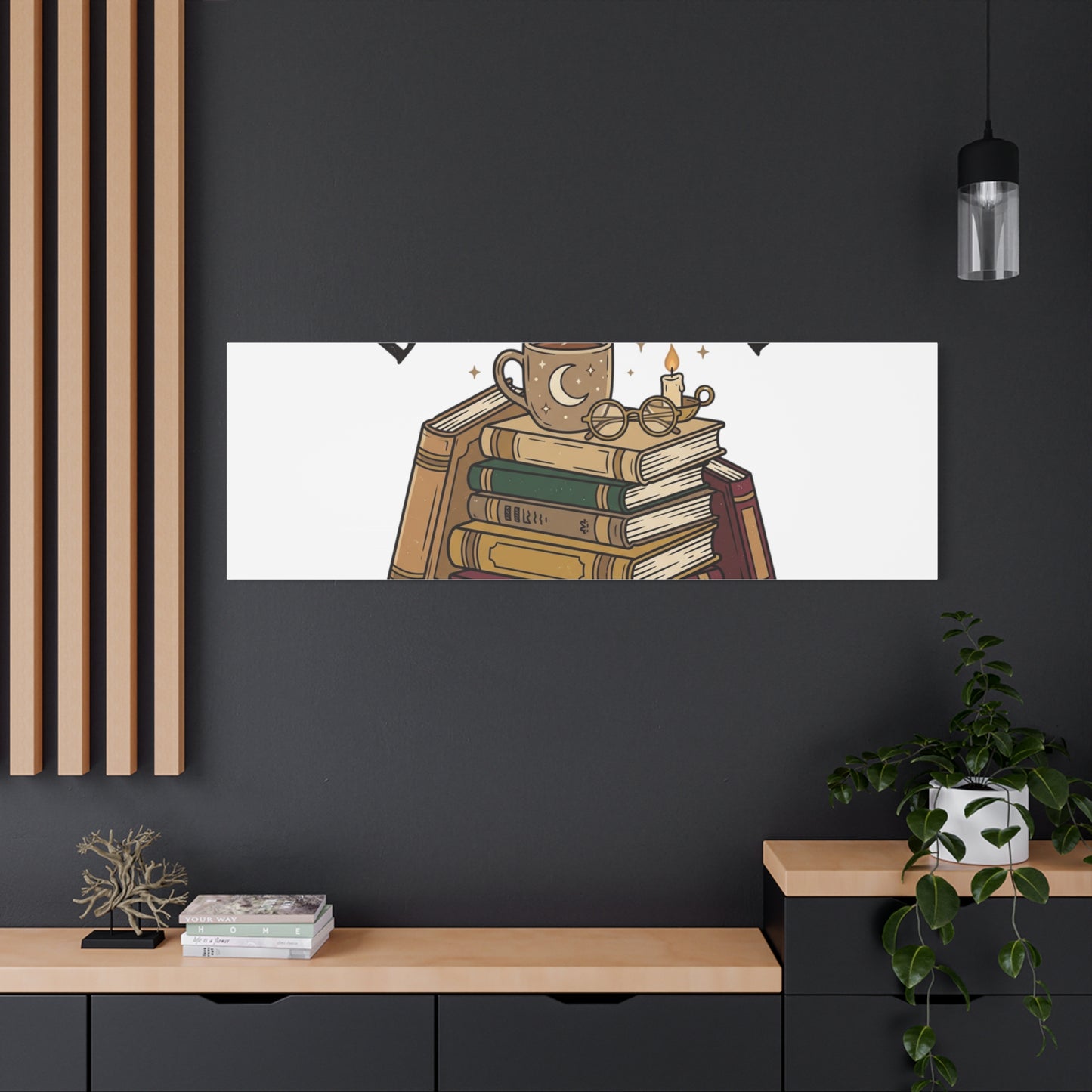 Booked, Busy and Introverting Canvas | Book Lover, Cozy Reader Decor