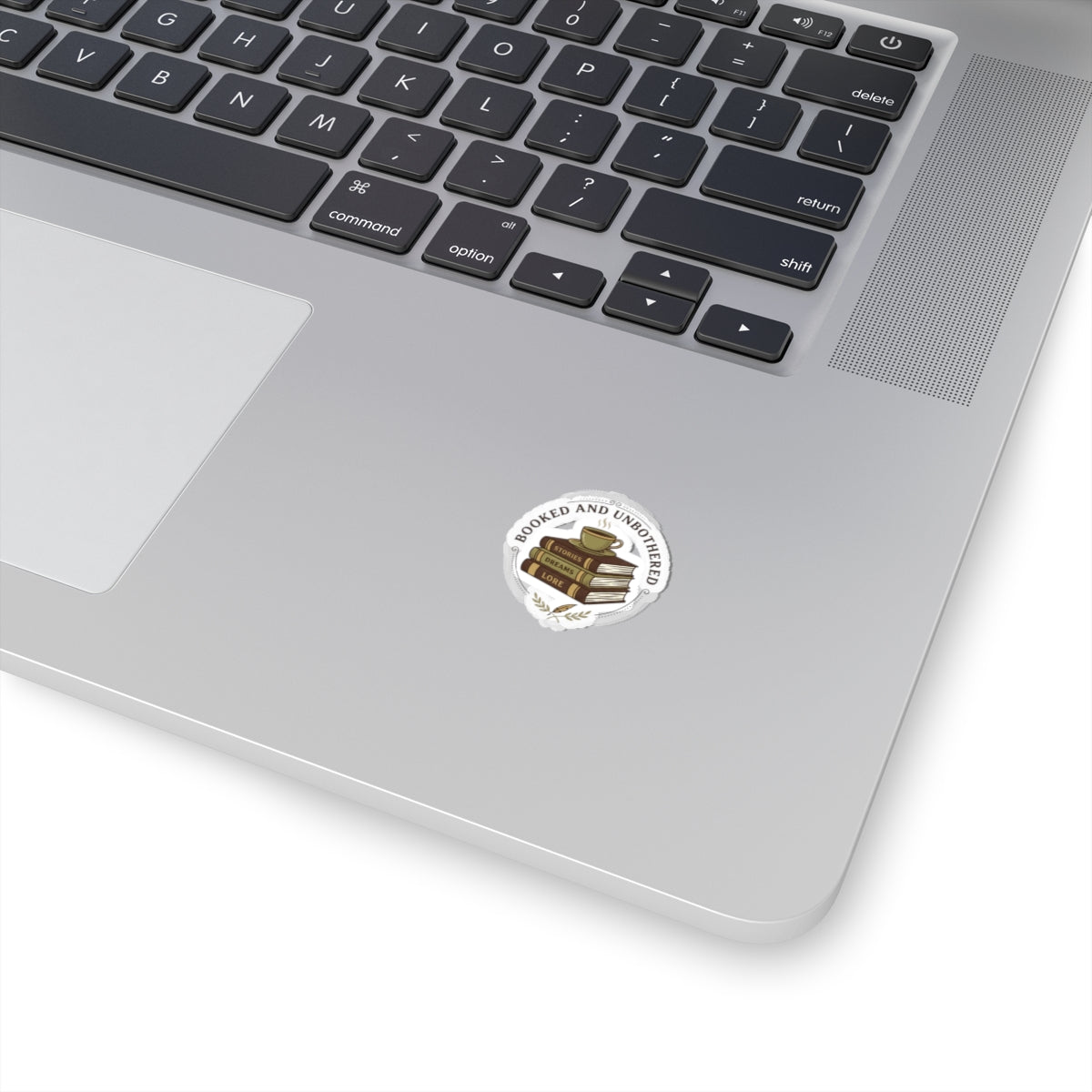 Booked and Unbothered Book Lover Stickers | Cozy Reader, Dark Academia