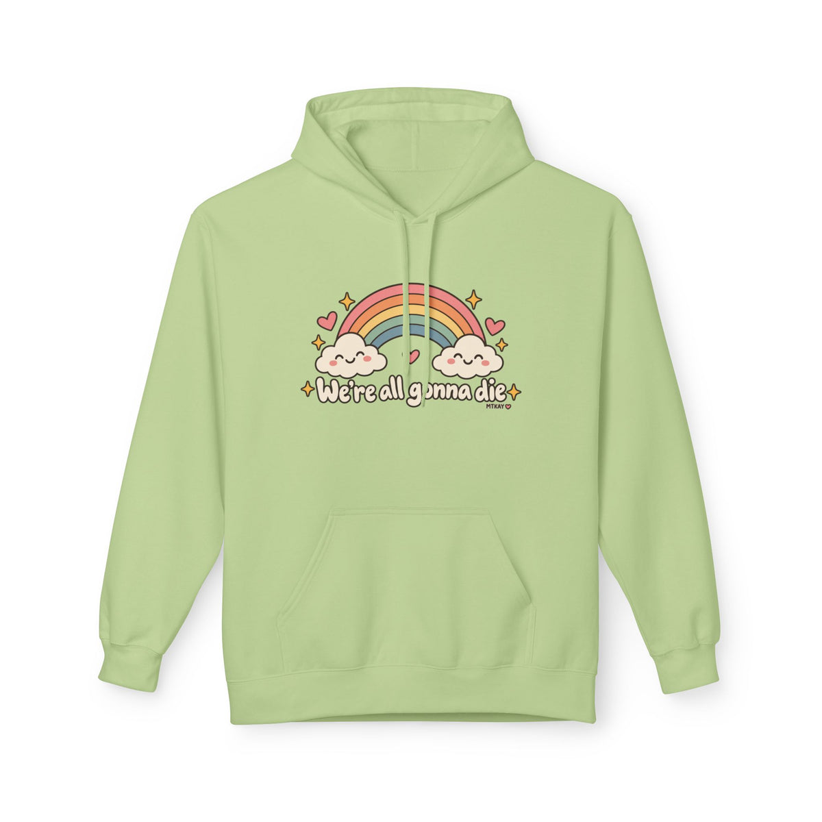 Rainbow Kawaii Hoodie — "It's a Good Day" Cute Cloud & Rainbow Sweatshirt