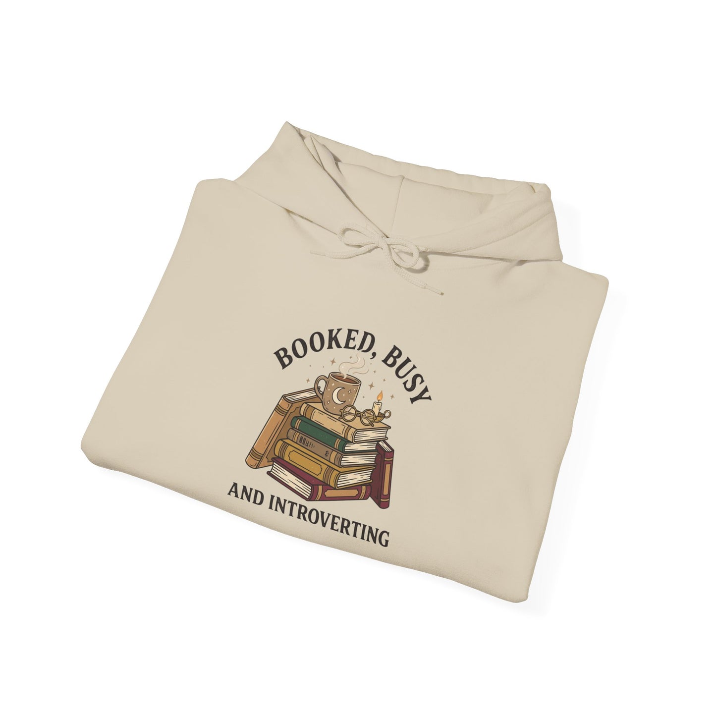 Booked Busy Book Lover Hoodie | Dark Academia Reading Sweatshirt