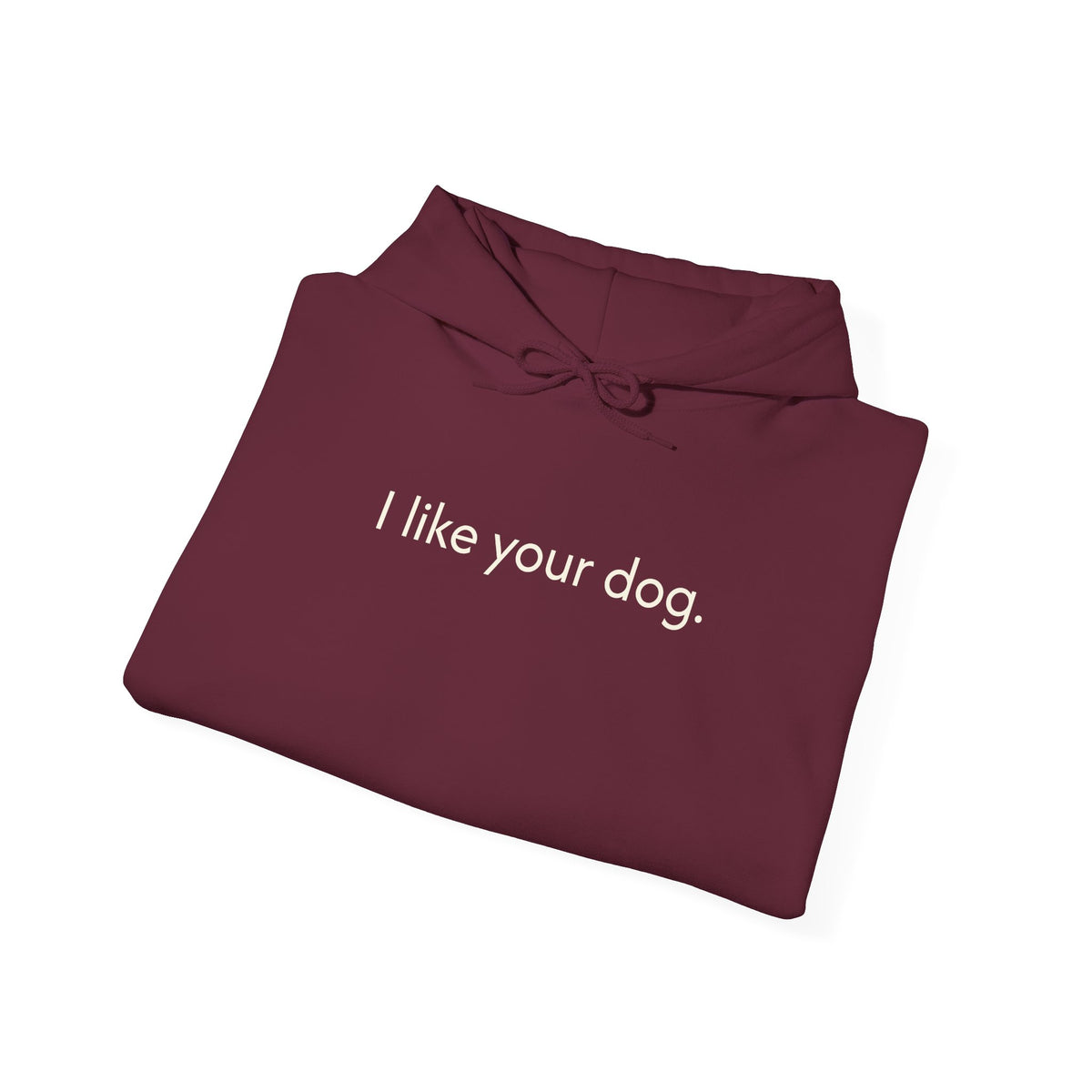 "I Like Your Dog" Hoodie – Minimalist Dog Lover Pullover