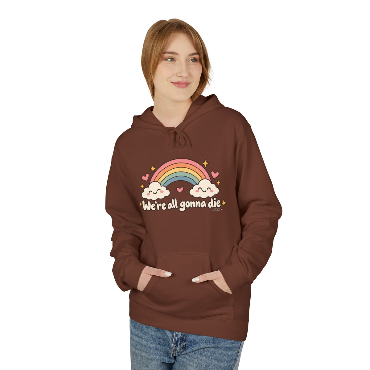Rainbow Kawaii Hoodie — "It's a Good Day" Cute Cloud & Rainbow Sweatshirt