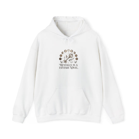 Mentally in a Fantasy Novel Hoodie | Book Lover, Dark Academia