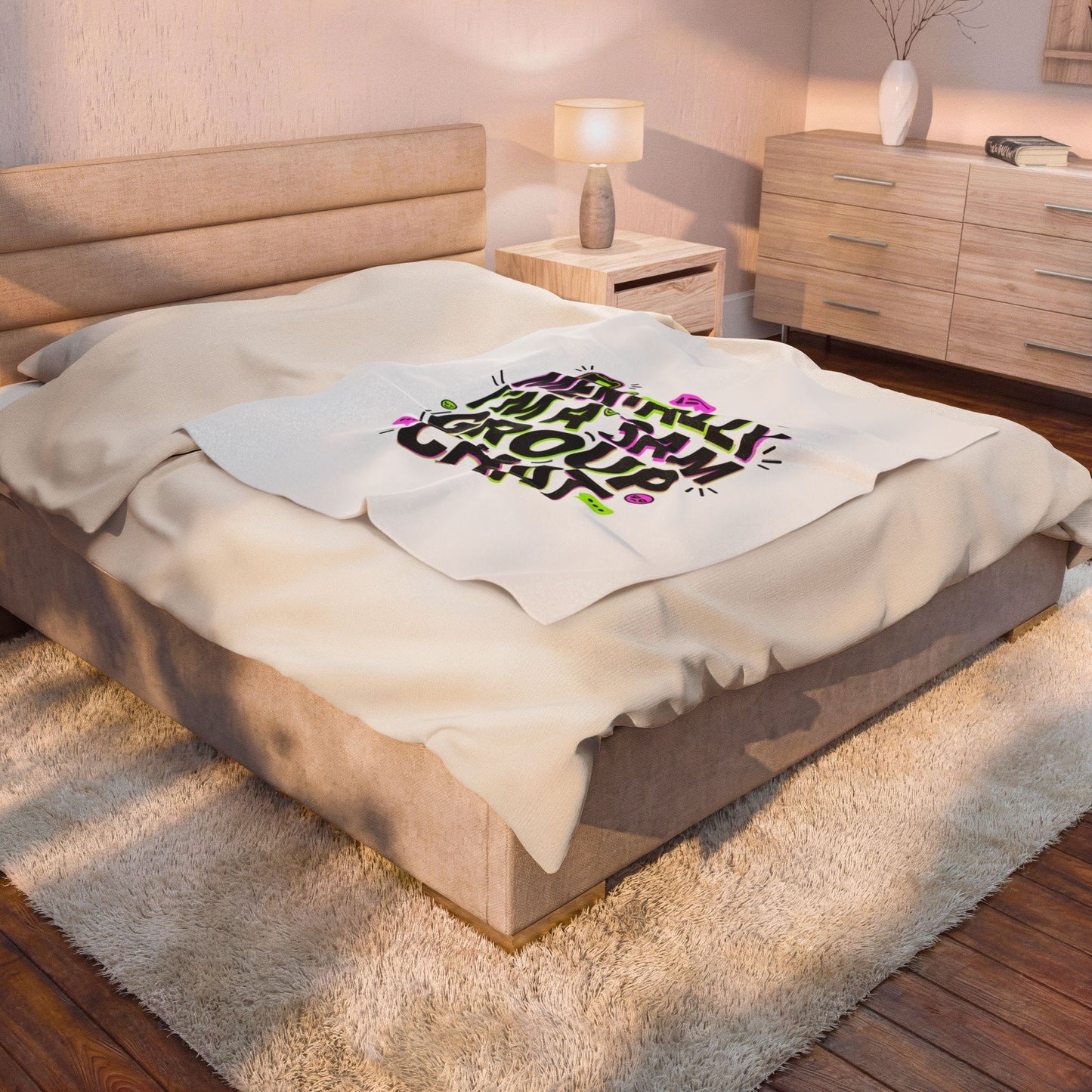 Mentally I'm a 3AM Group Chat Velveteen Plush Blanket | meme‑core, cringe‑core