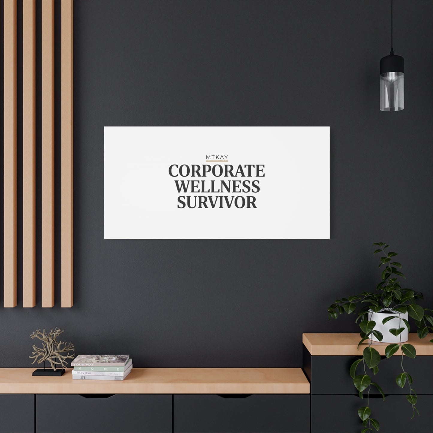 Corporate Wellness Survivor Canvas | cortisol shirt, stress meme, burnout humor