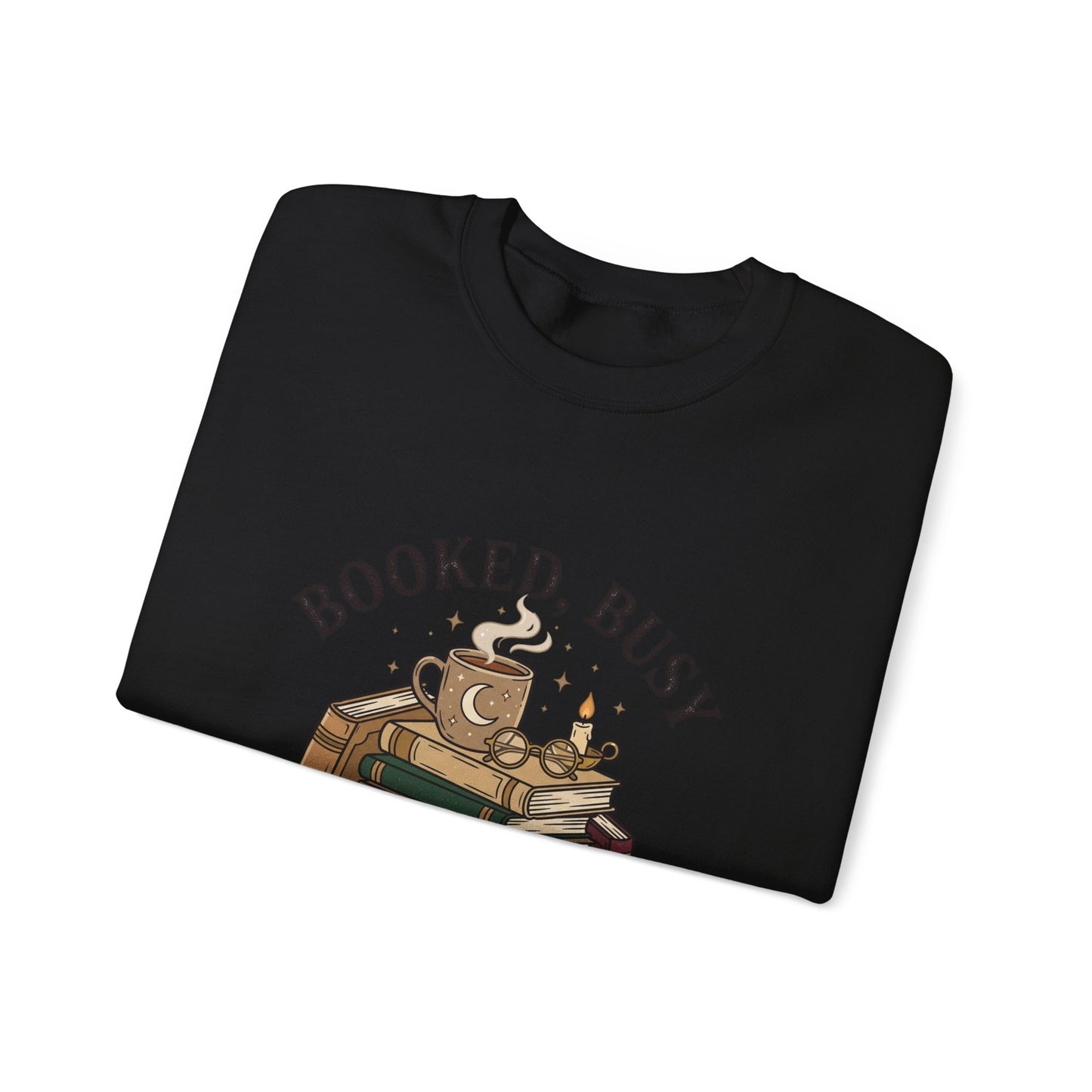Booked Busy and Introverting Sweatshirt | Book Lover, Cozy Reader