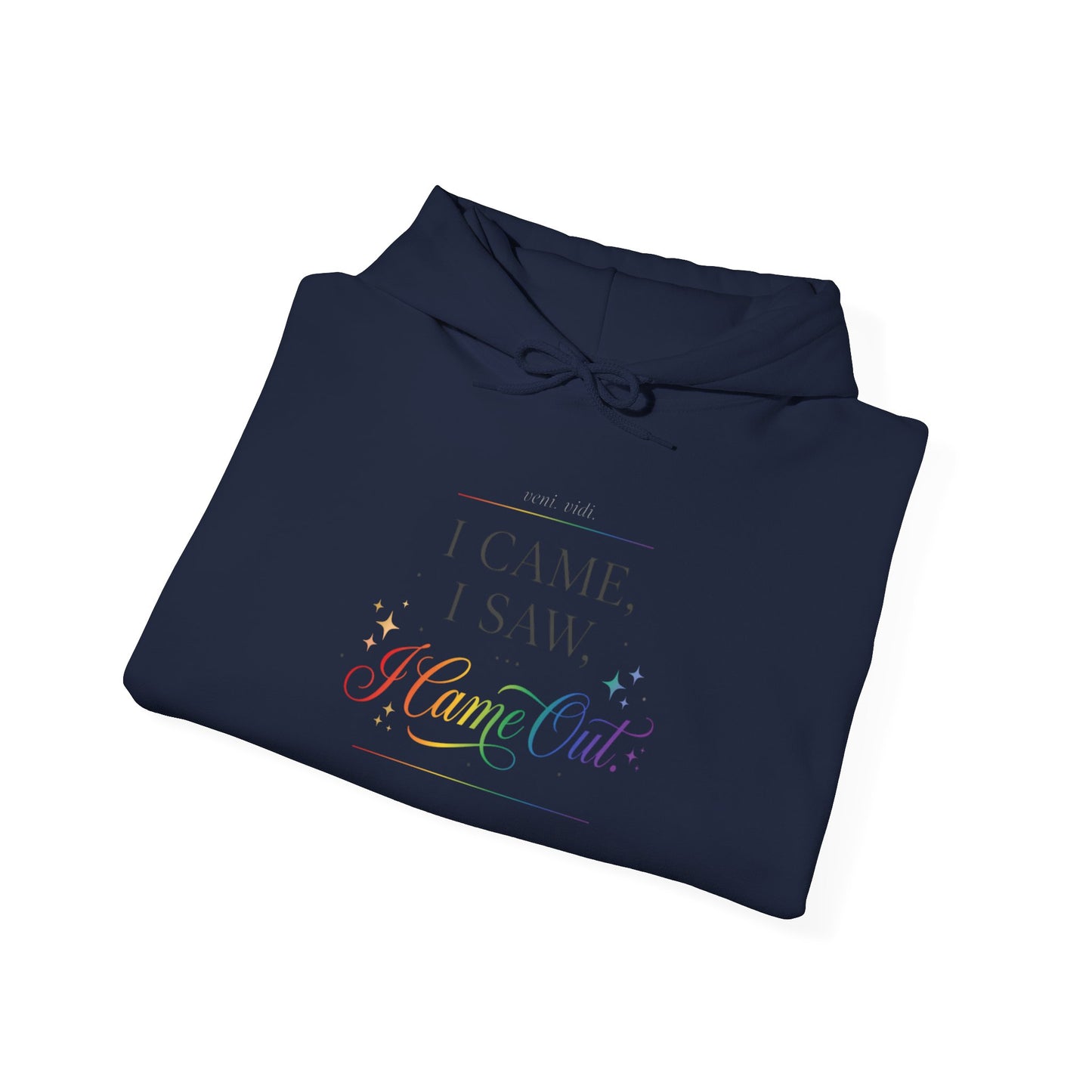 I Came, I Saw, I Came Out Hoodie — Funny LGBTQ+ Coming Out Pride Sweatshirt