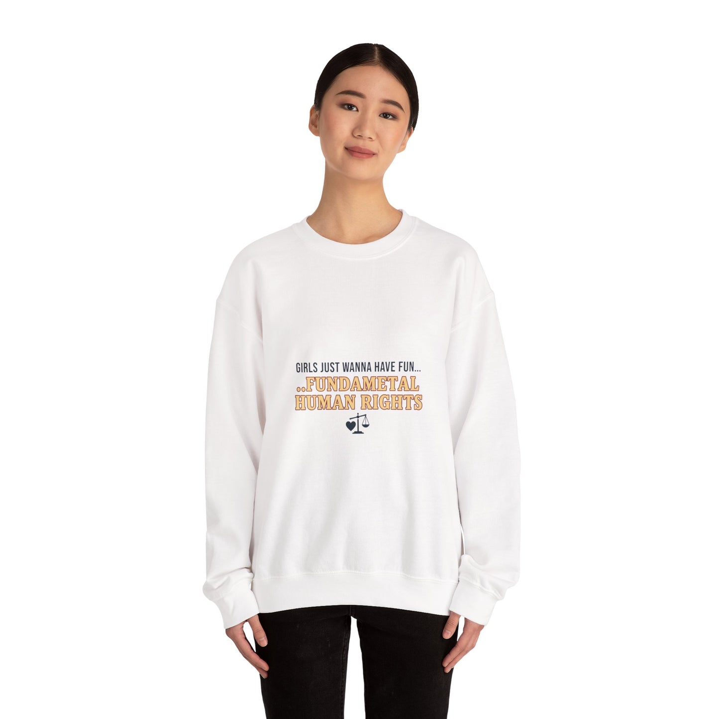 Fundamental Human Rights Sweatshirt | International Women's Day IWD typography