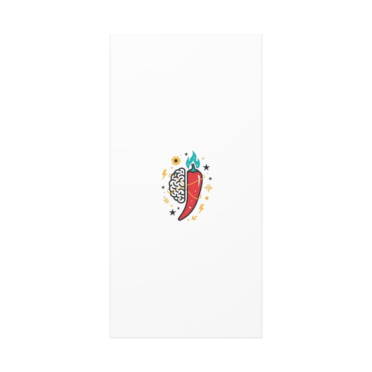 Neurodivergent Pride Brain & Chili Art Canvas | autism acceptance, autistic pride