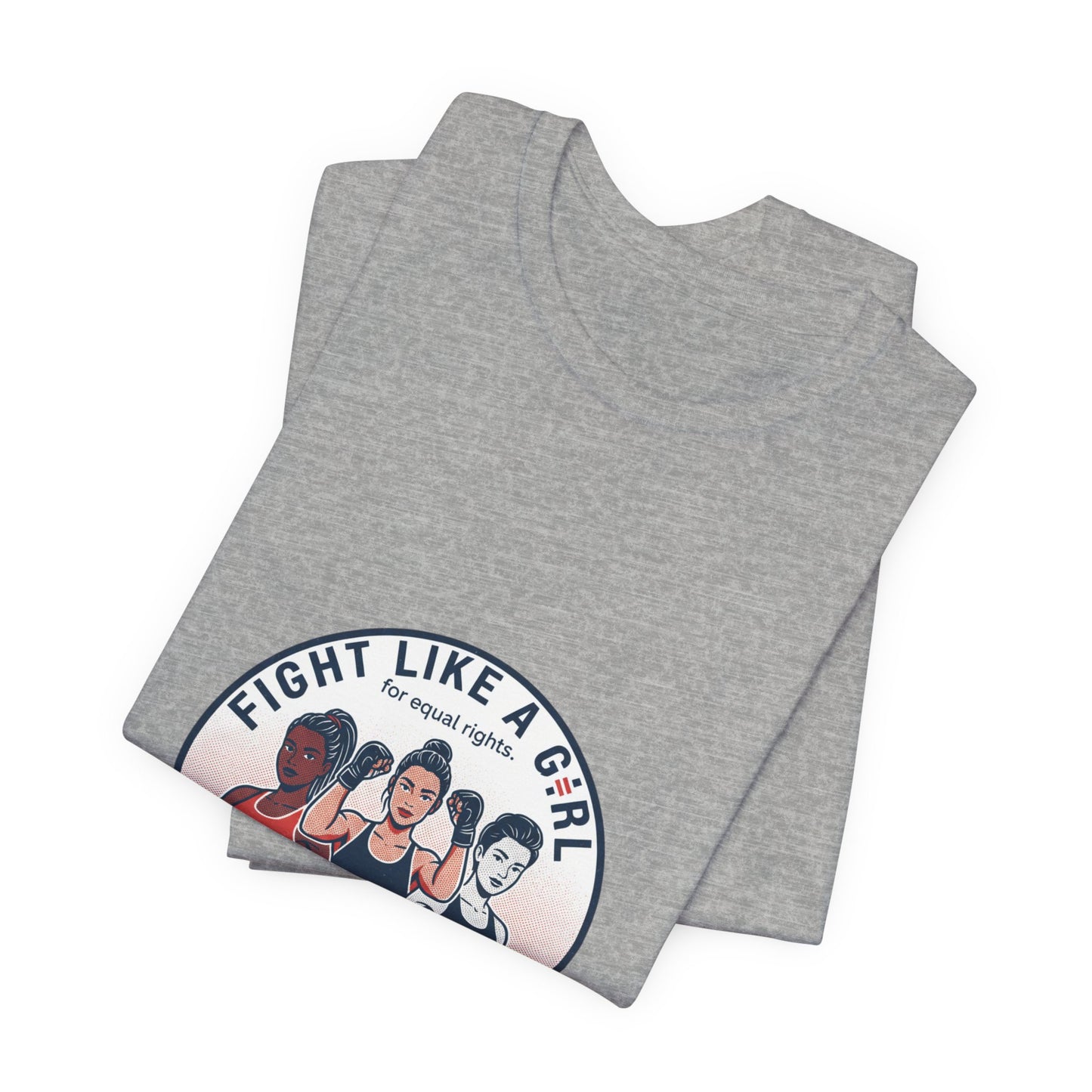 Fight Like a Girl tee | Feminist Slogan, IWD Typography
