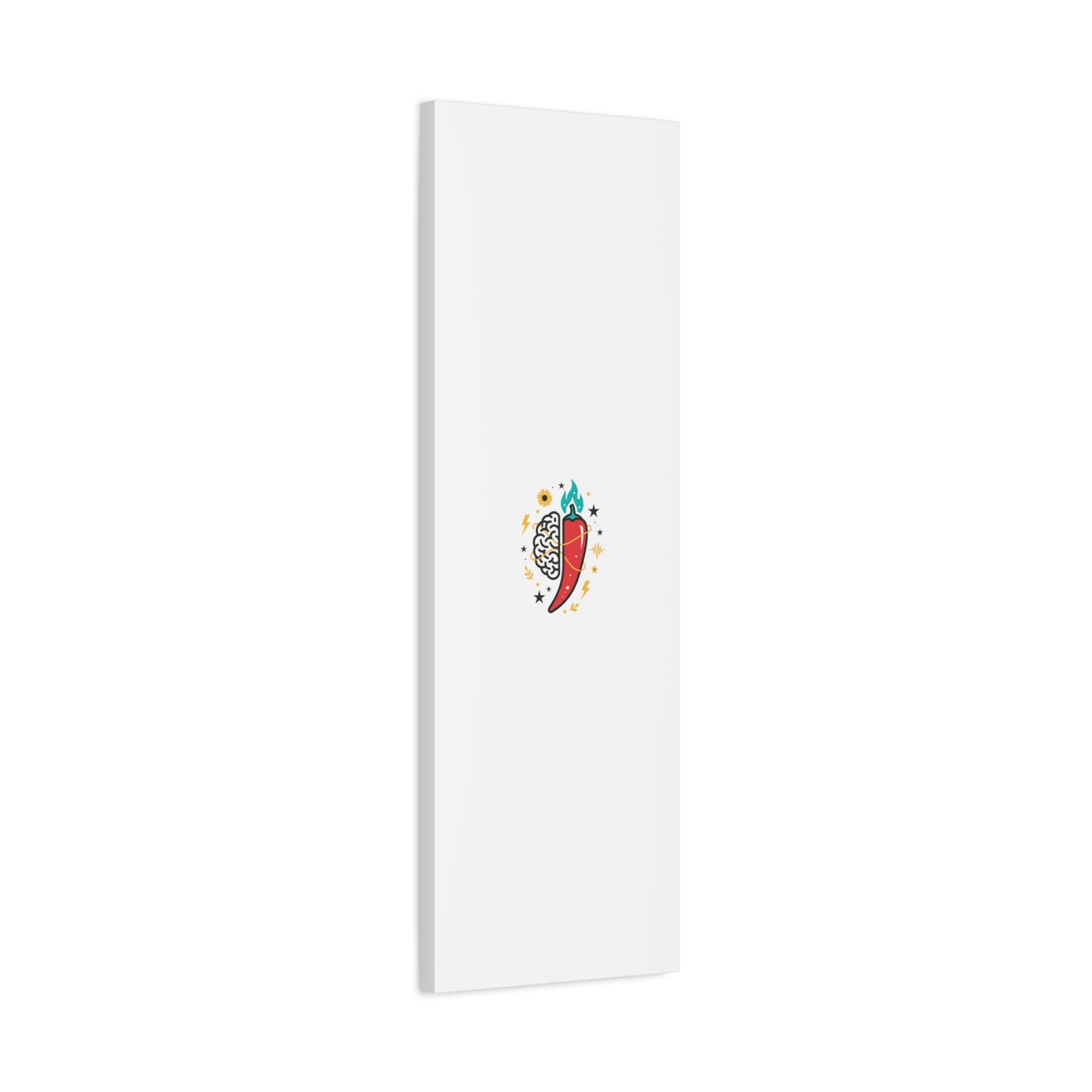 Neurodivergent Pride Brain & Chili Art Canvas | autism acceptance, autistic pride