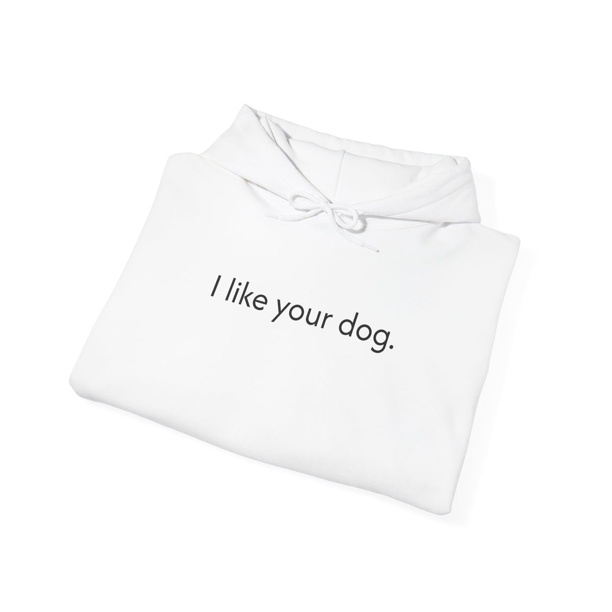 "I Like Your Dog" Hoodie – Minimalist Dog Lover Pullover