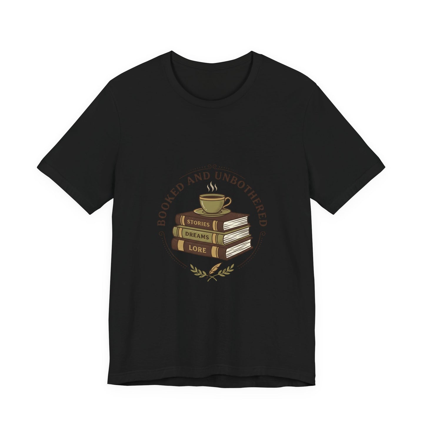 Booked and Unbothered T-Shirt | Book Lover shirt, cozy reader tee
