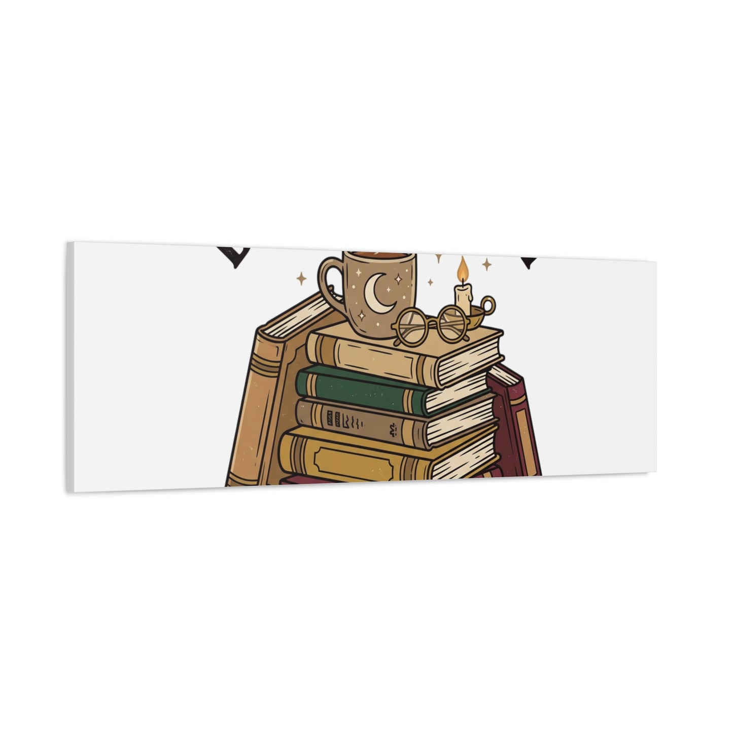 Booked, Busy and Introverting Canvas | Book Lover, Cozy Reader Decor