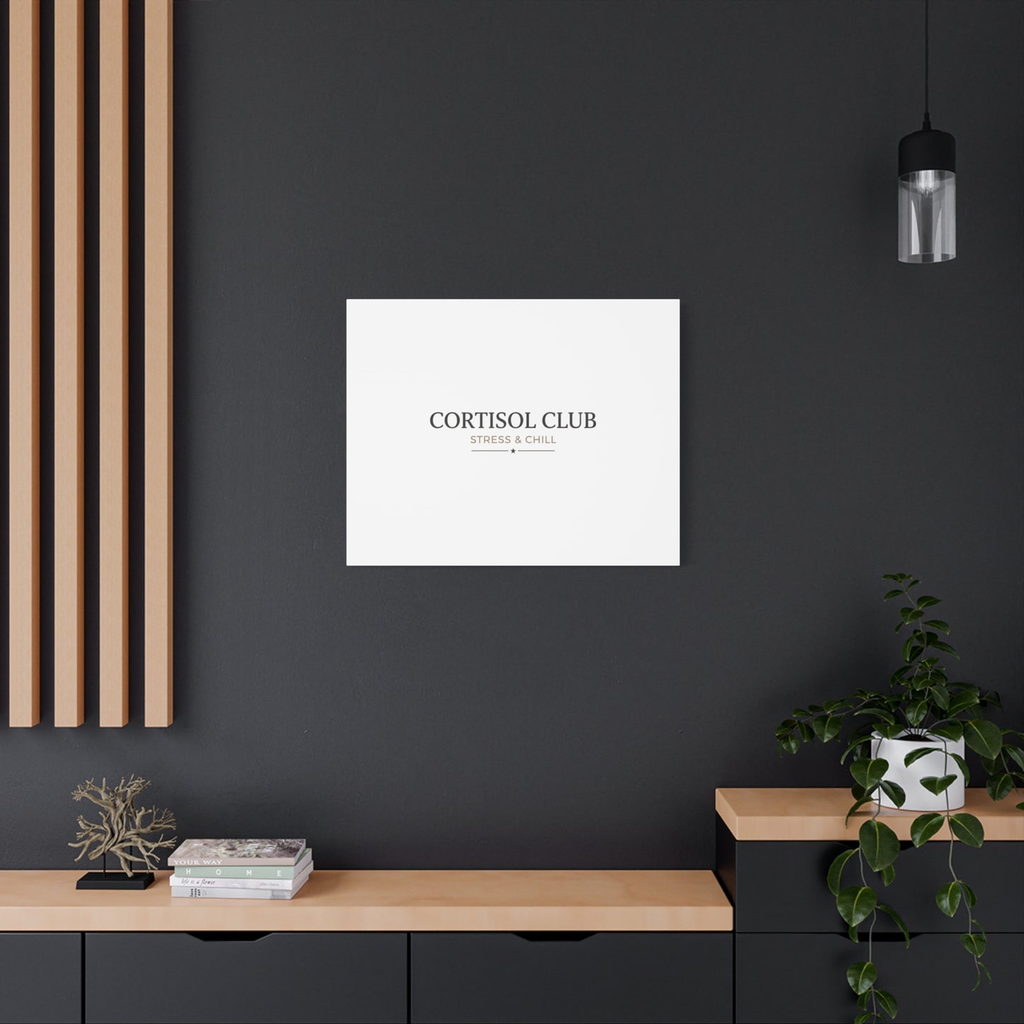 Cortisol Club Stress & Chill Canvas | stress meme, burnout humor
