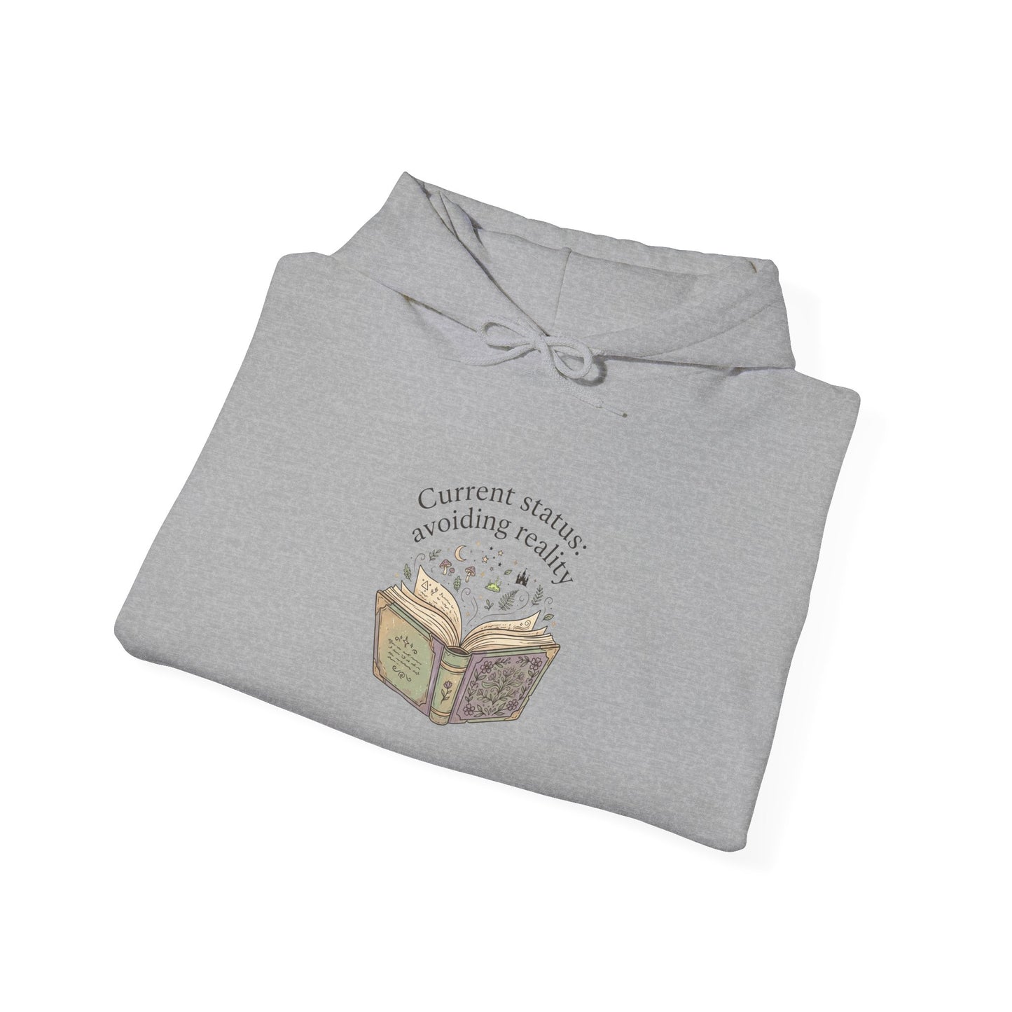 Bookish Spellbook Illustration Hoodie | Book Lover, Reading Aesthetic