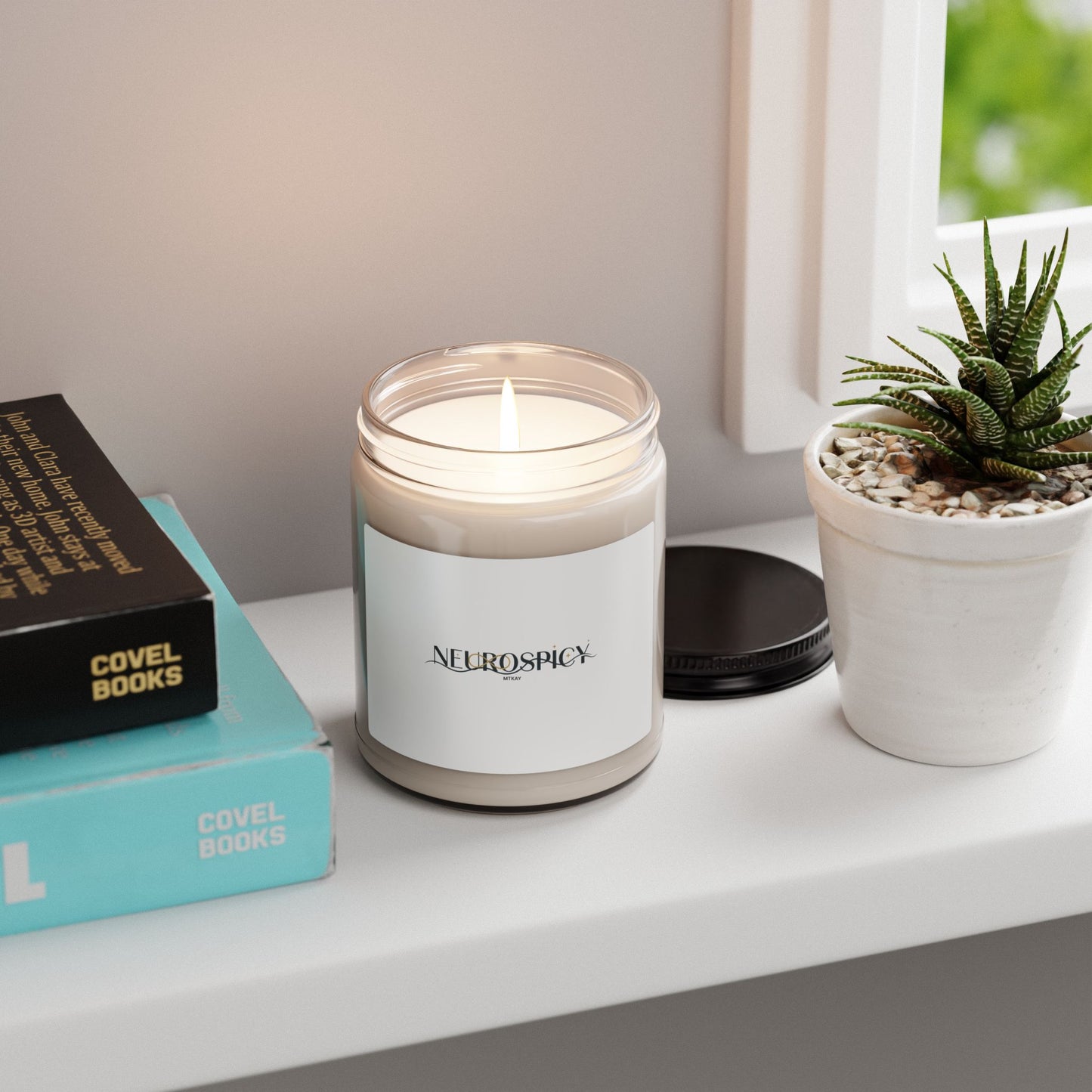 Neurospicy Soy Candle, 9oz | Neurodiversity, Autistic Pride