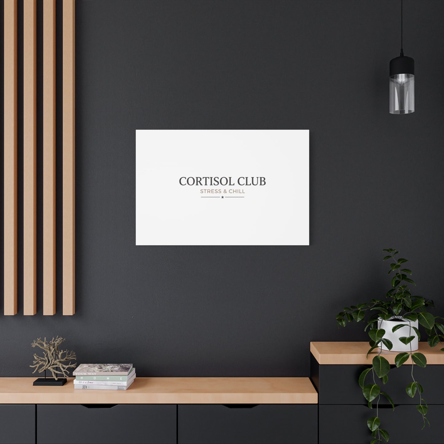 Cortisol Club Stress & Chill Canvas | stress meme, burnout humor