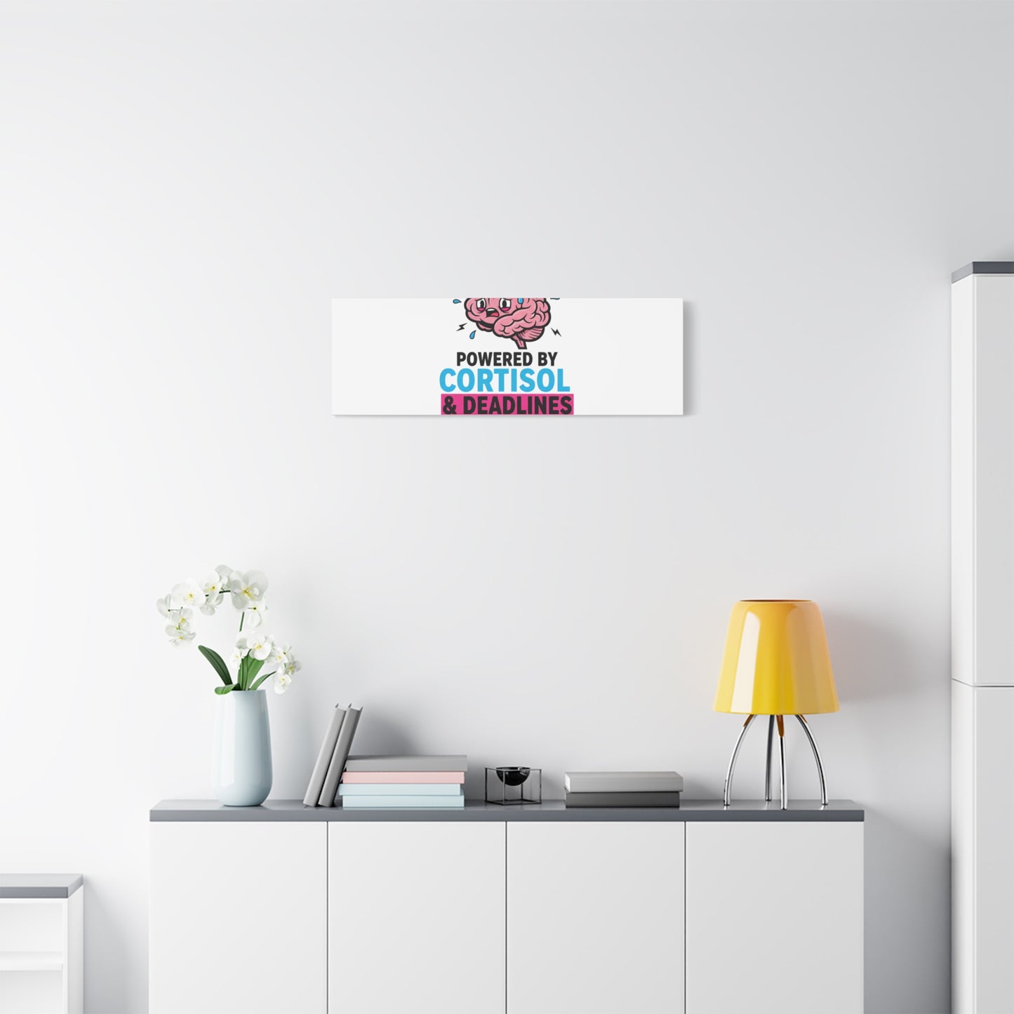 Powered by Cortisol & Deadlines Canvas | stress meme, burnout humor