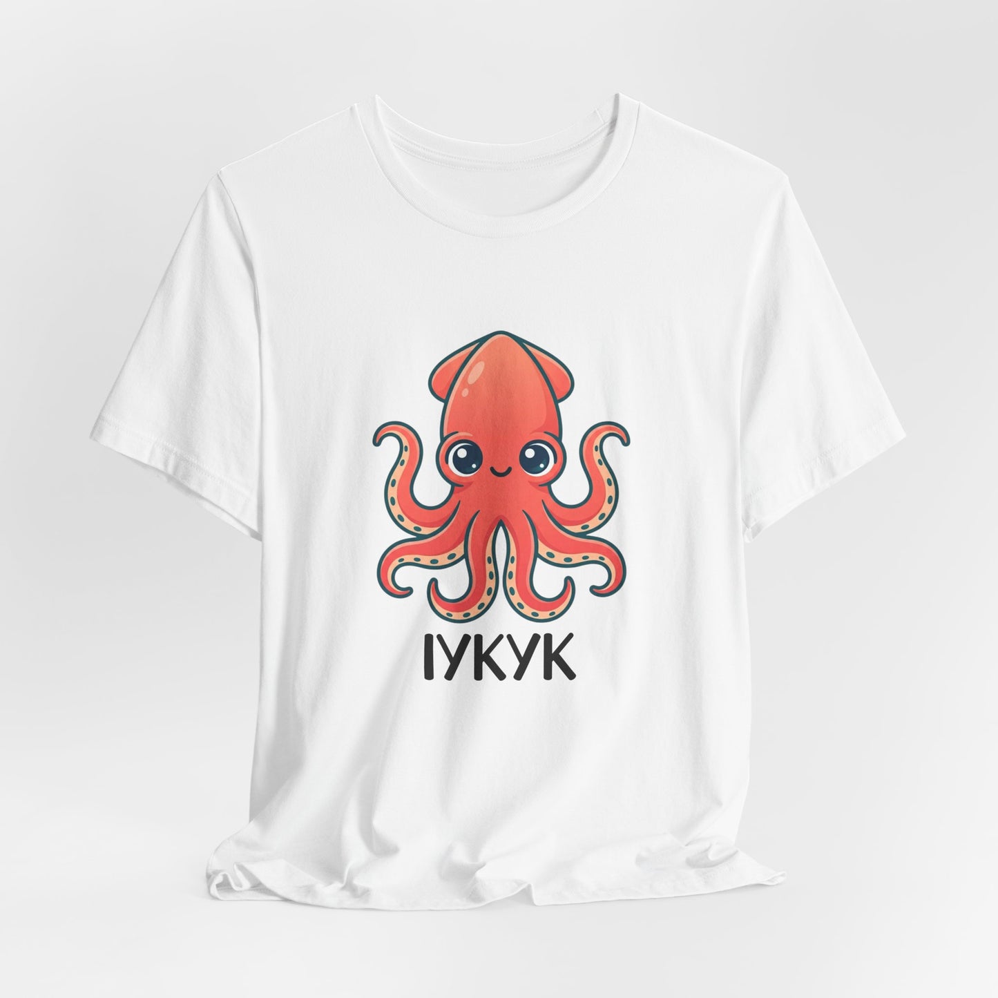 Cute Squid Illustration Tee | book lover shirt, cozy reader tee