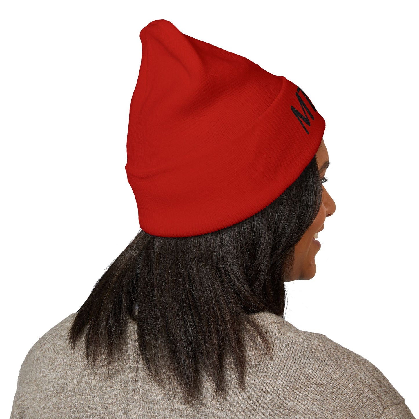 MTKAY Embroidered Cuffed Beanie — Classic Knit Winter Hat