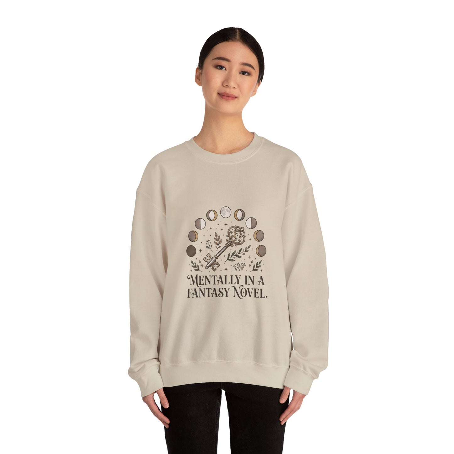 Mentally in a Fantasy Novel Sweatshirt | Book Lover, Dark Academia