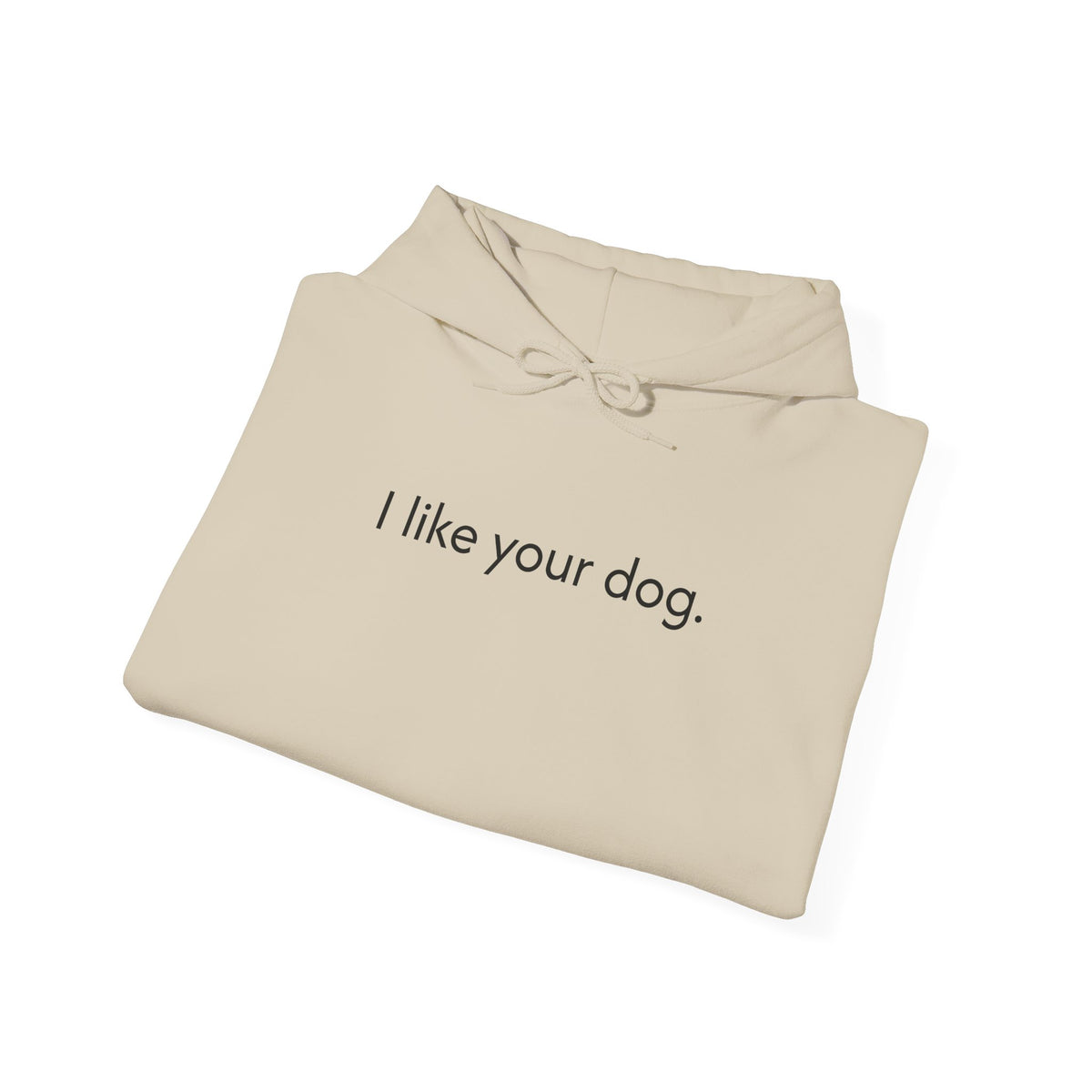 "I Like Your Dog" Hoodie – Minimalist Dog Lover Pullover