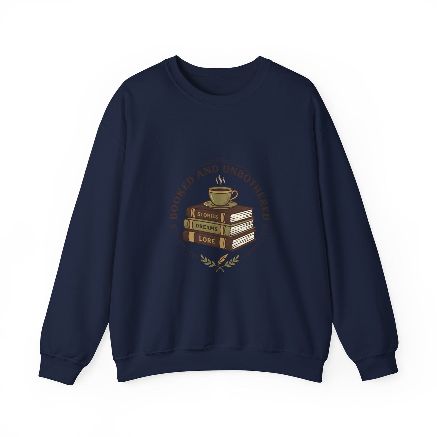 Booked and Unbothered Sweatshirt | Book Lover, Cozy Reader