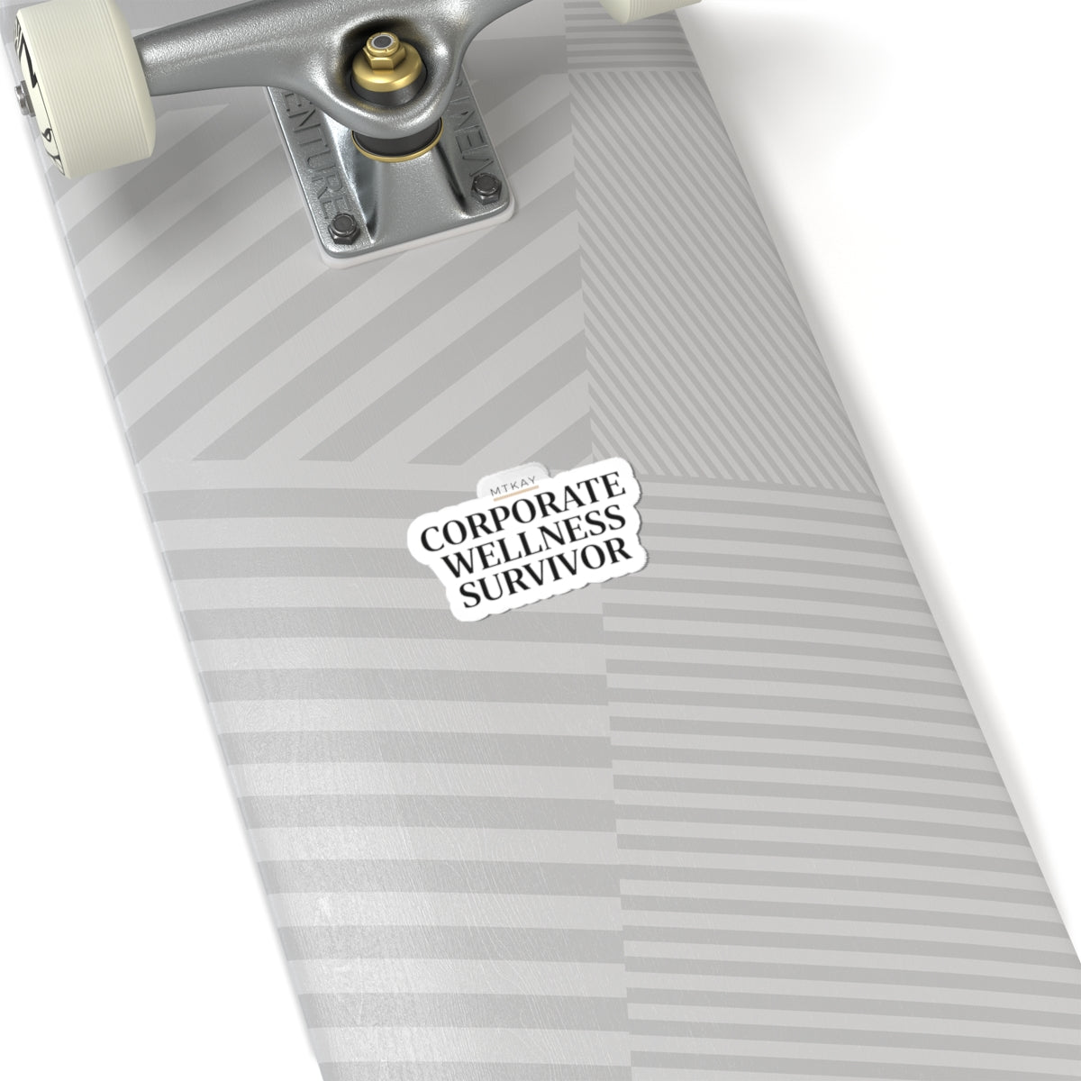 Corporate Wellness Survivor Sticker | stress meme, burnout humor