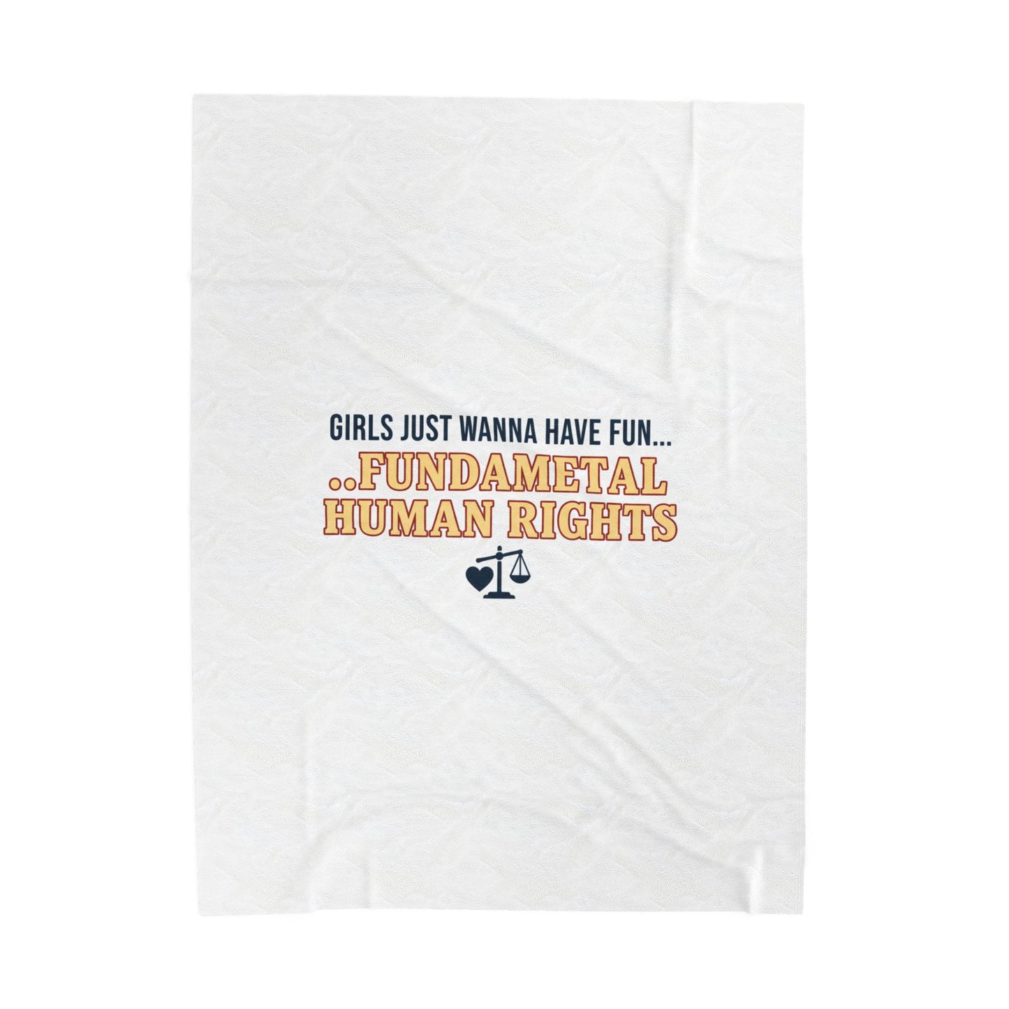Fundamental Human Rights Blanket | IWD feminist slogan, empowerment typography