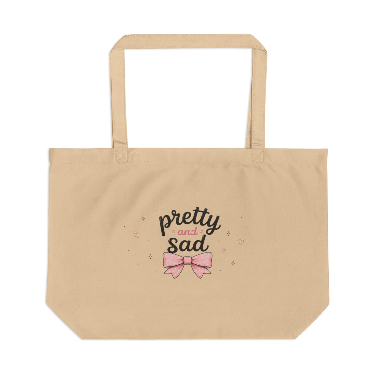Pretty and Sad Canvas Tote — "My Therapist Knows About You" Eco Shopper