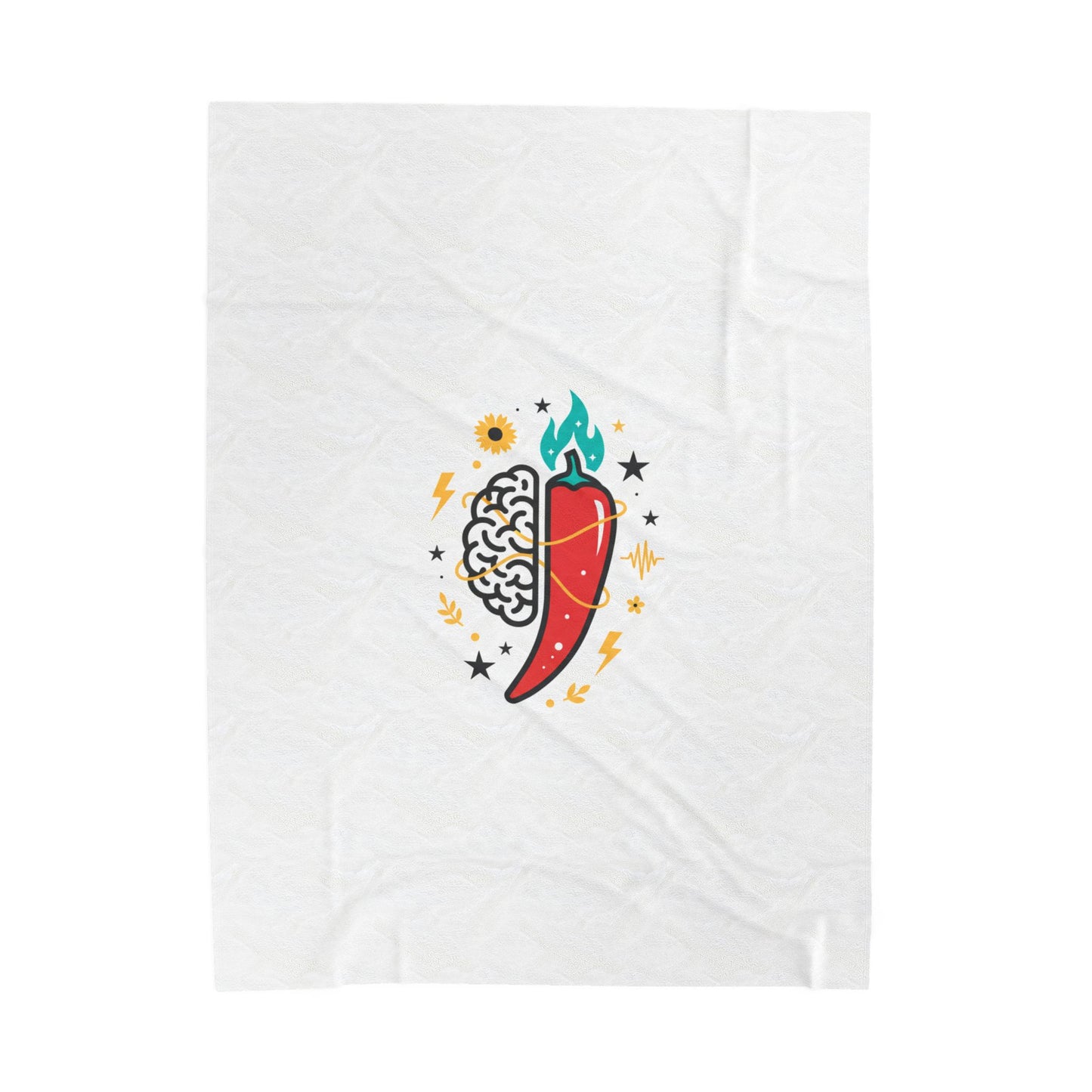 Neurodivergent Pride Chili Brain Blanket | autism acceptance, stim positive
