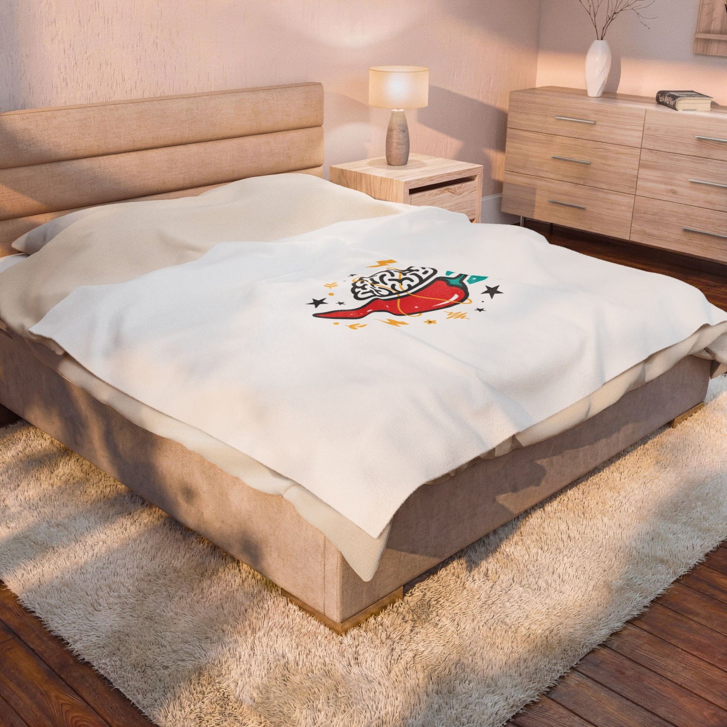 Neurodivergent Pride Chili Brain Blanket | autism acceptance, stim positive