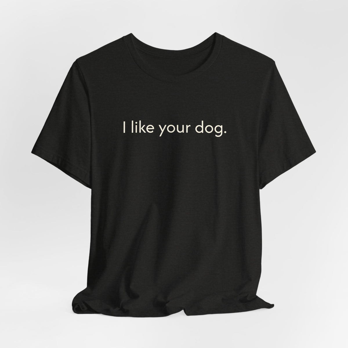 I Like Your Dog Tee — Minimalist Dog Lover T-Shirt