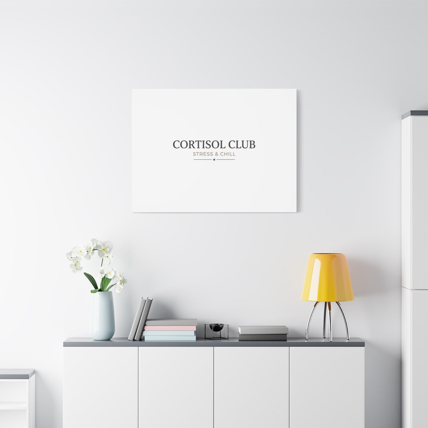 Cortisol Club Stress & Chill Canvas | stress meme, burnout humor