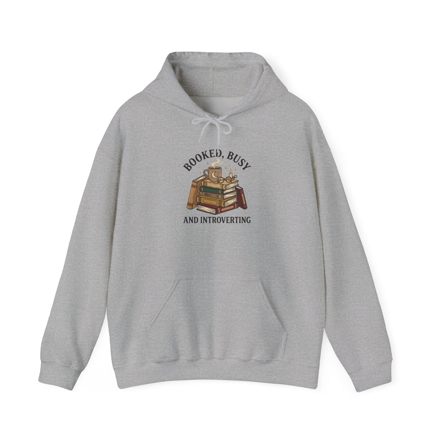 Booked Busy Book Lover Hoodie | Dark Academia Reading Sweatshirt