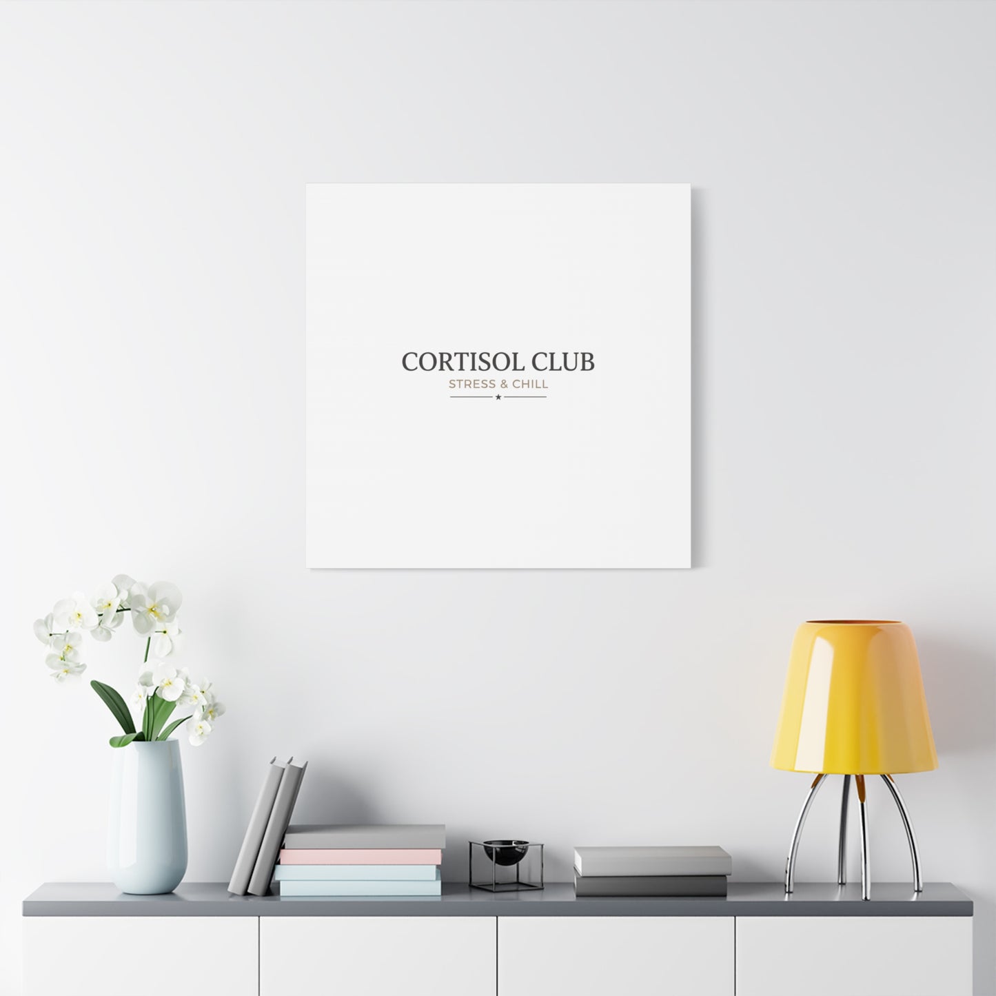 Cortisol Club Stress & Chill Canvas | stress meme, burnout humor