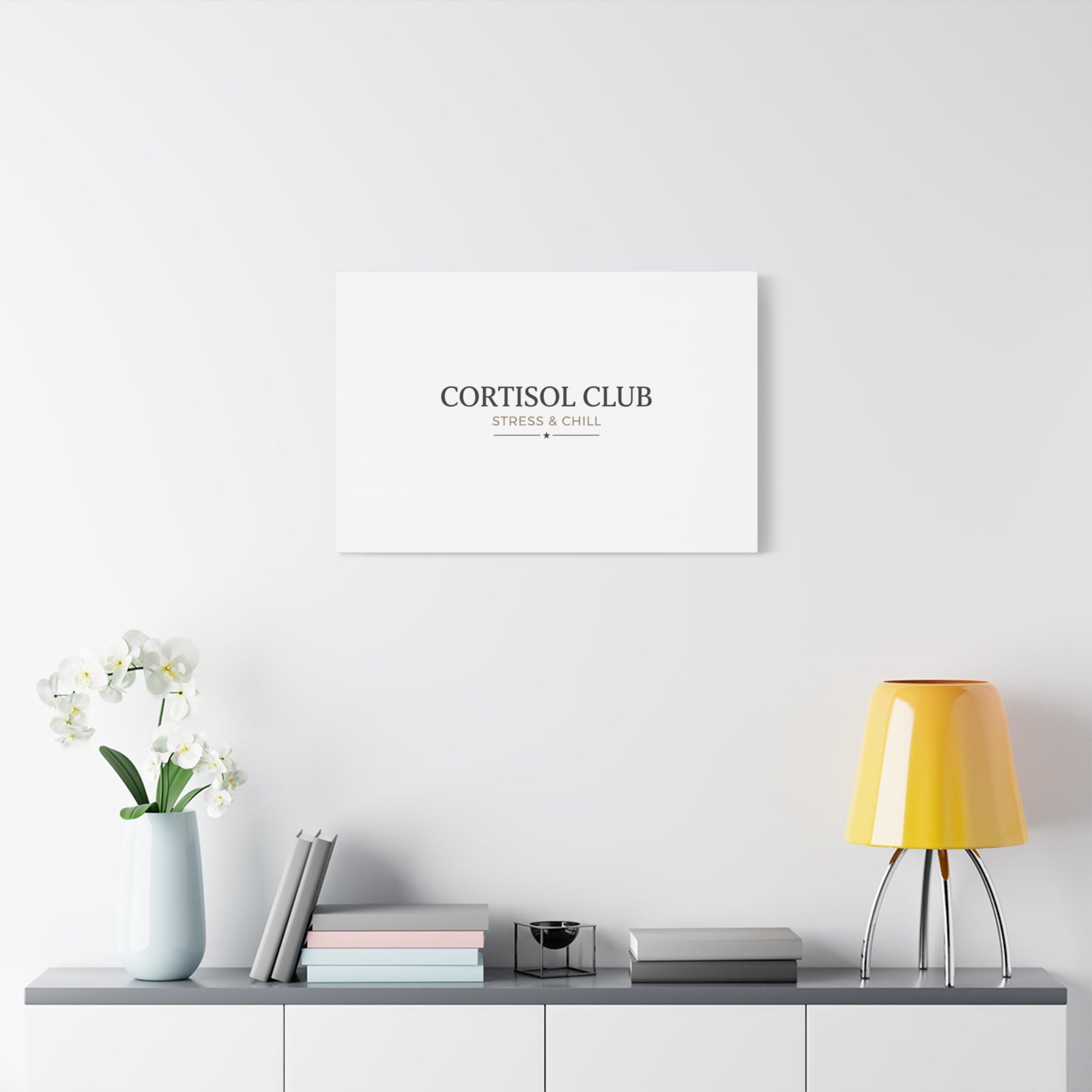 Cortisol Club Stress & Chill Canvas | stress meme, burnout humor