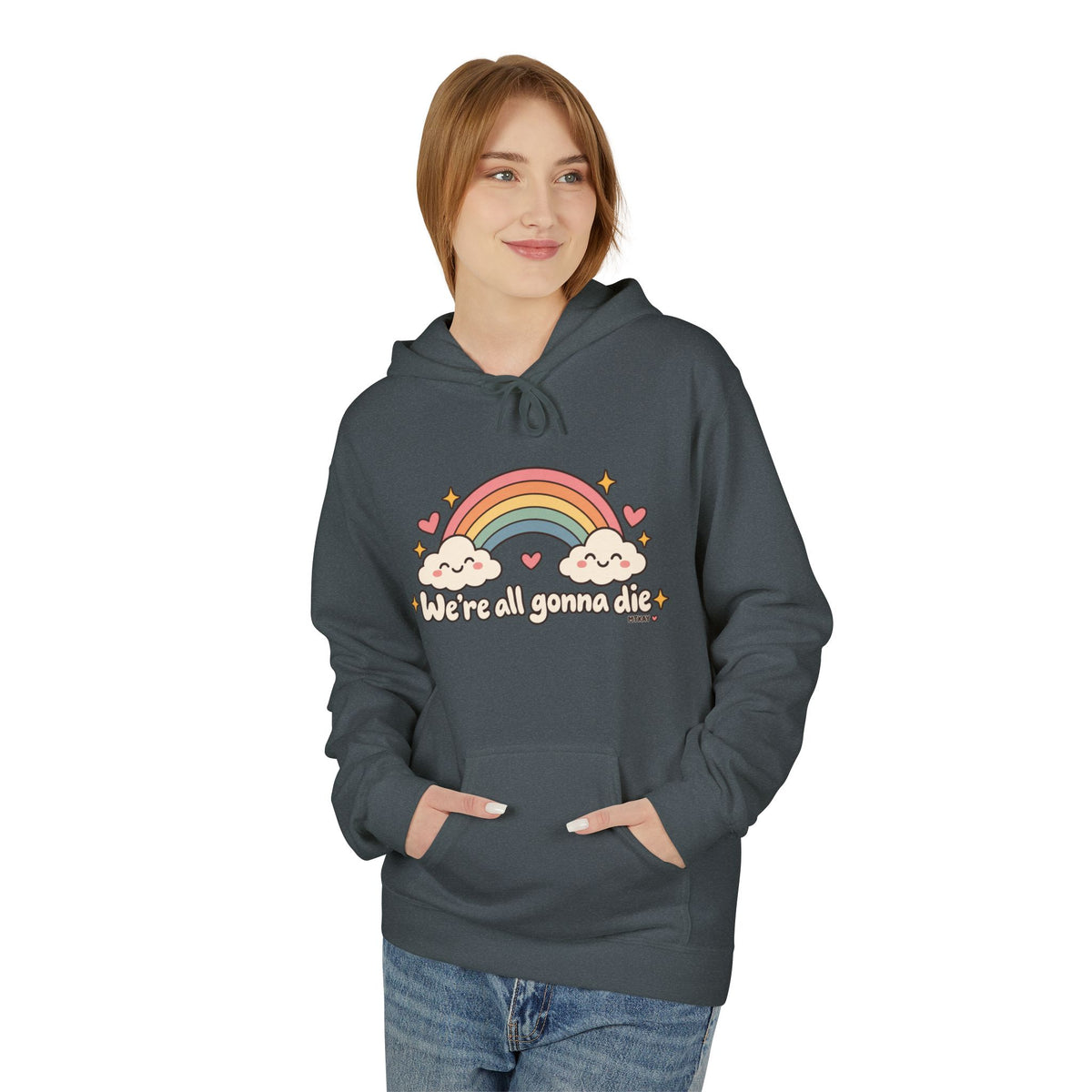 Rainbow Kawaii Hoodie — "It's a Good Day" Cute Cloud & Rainbow Sweatshirt