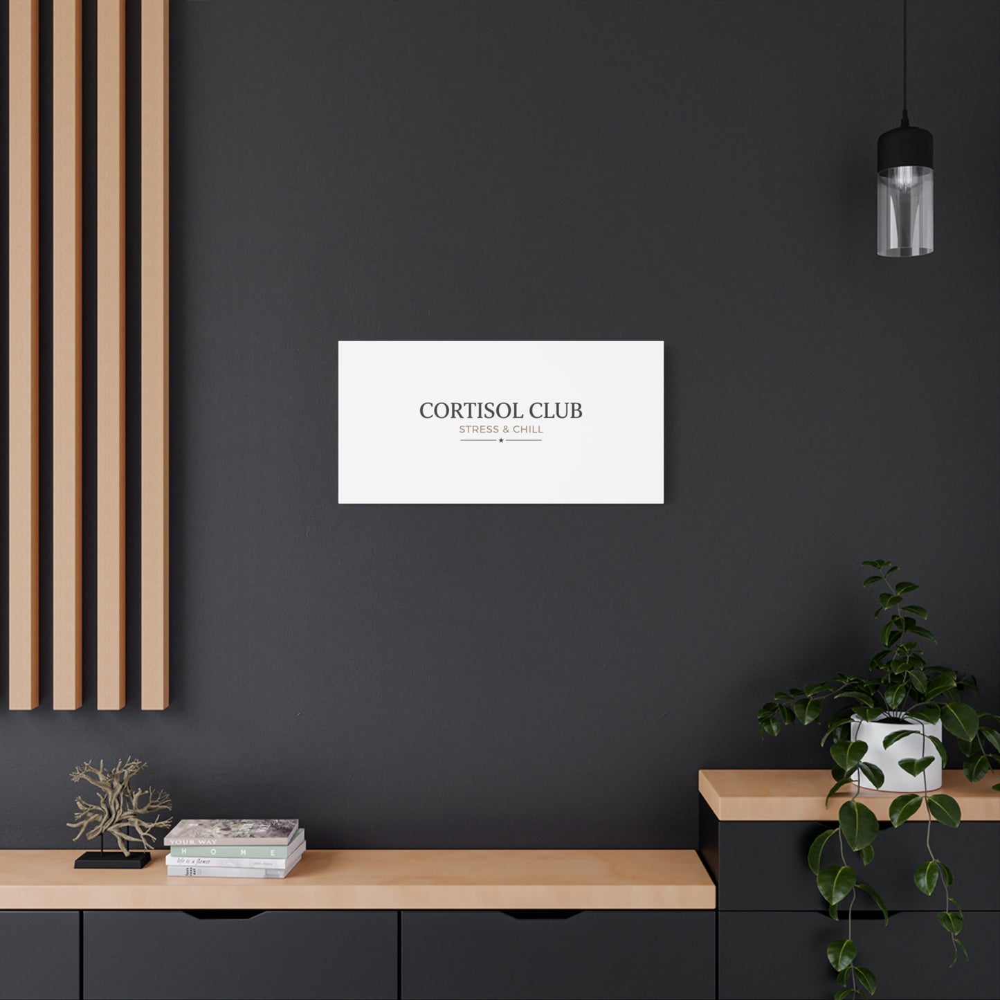 Cortisol Club Stress & Chill Canvas | stress meme, burnout humor