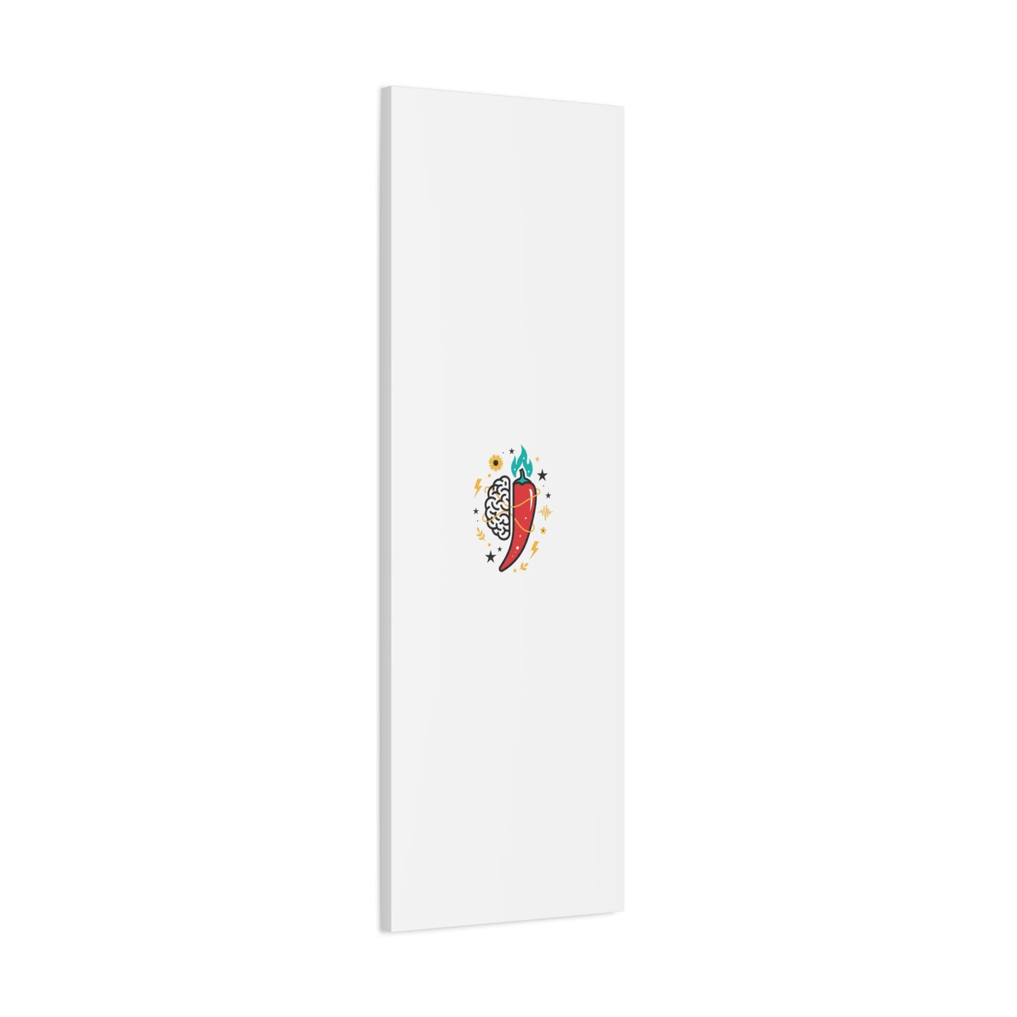 Neurodivergent Pride Brain & Chili Art Canvas | autism acceptance, autistic pride