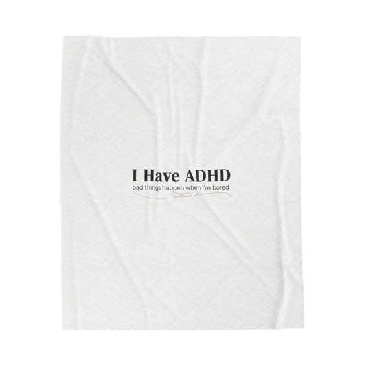 I Have ADHD statement blanket | Neurodiversity, autism acceptance, sensory-friendly