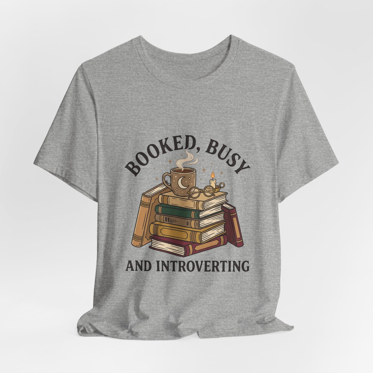 Booked Busy and Introverting T-Shirt | book lover shirt, reading tee