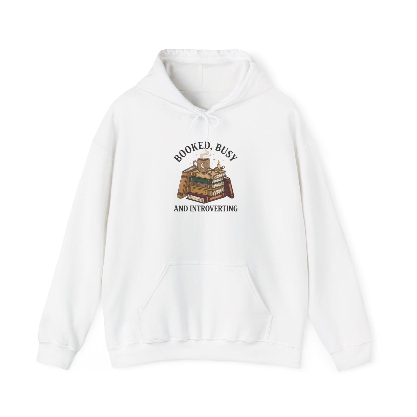 Booked Busy Book Lover Hoodie | Dark Academia Reading Sweatshirt