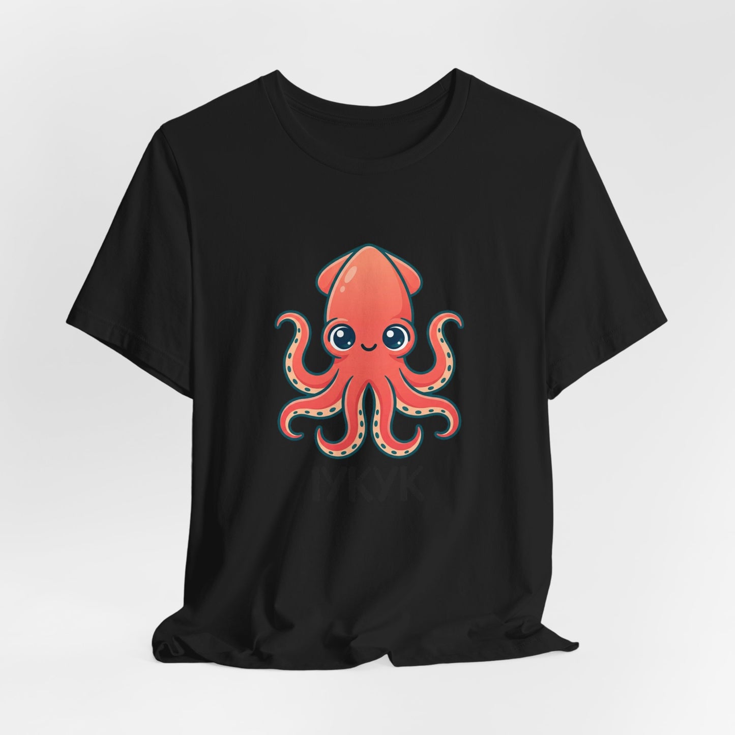 Cute Squid Illustration Tee | book lover shirt, cozy reader tee