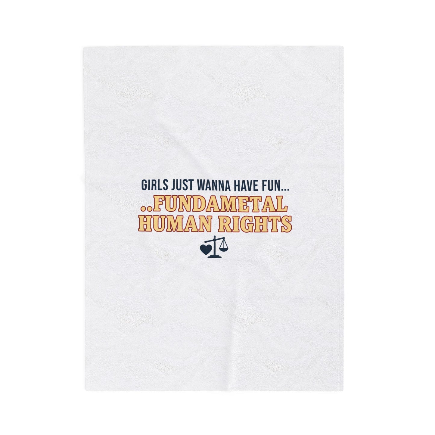 Fundamental Human Rights Blanket | IWD feminist slogan, empowerment typography