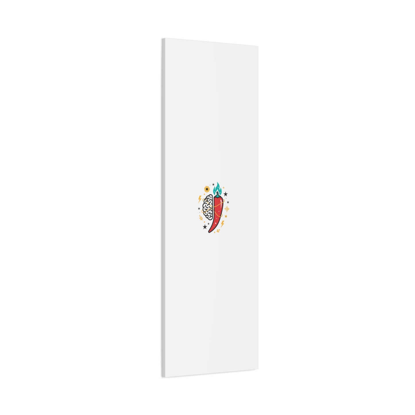 Neurodivergent Pride Brain & Chili Art Canvas | autism acceptance, autistic pride