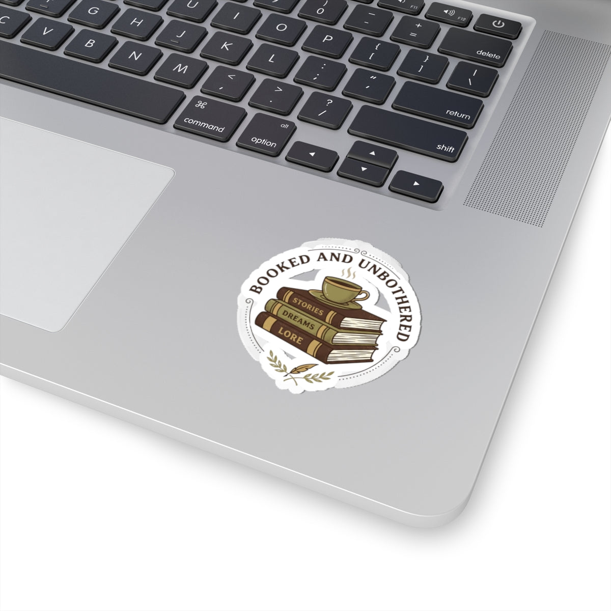 Booked and Unbothered Book Lover Stickers | Cozy Reader, Dark Academia