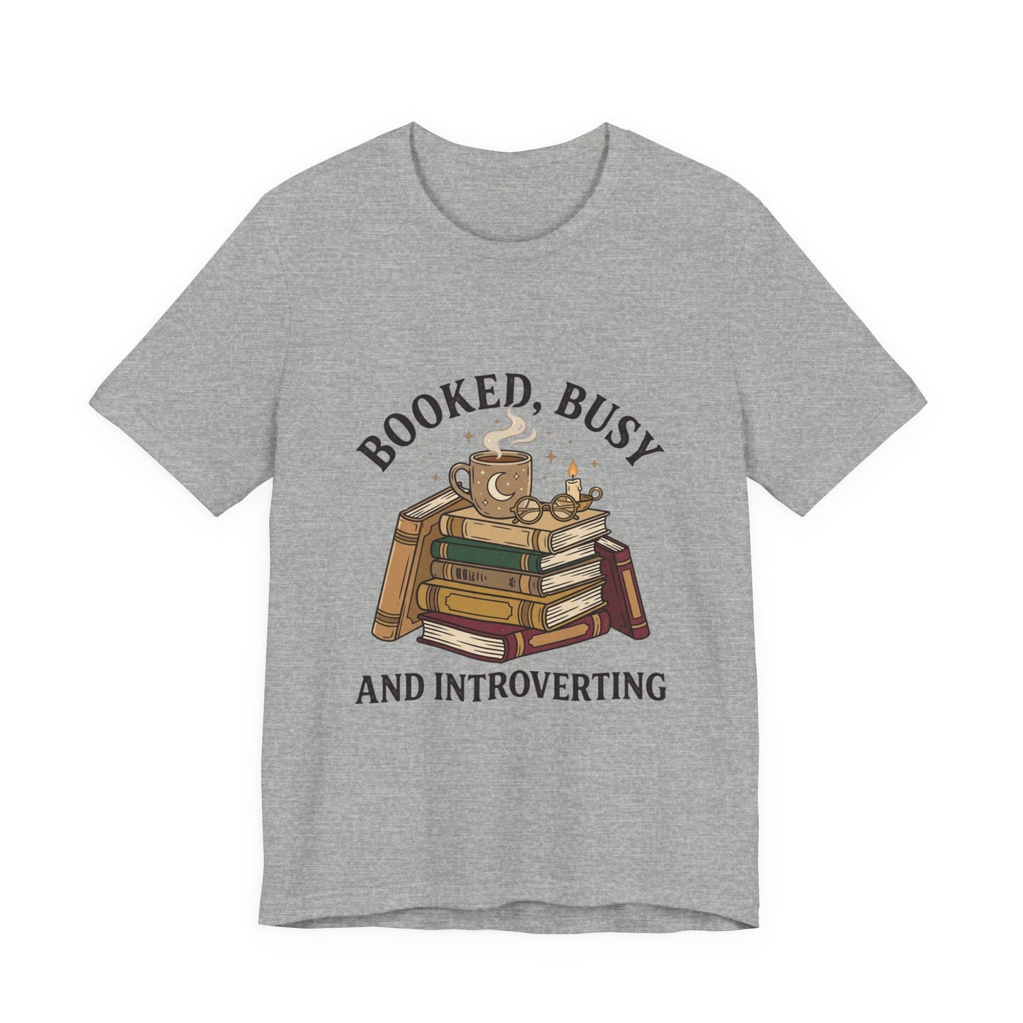 Booked Busy and Introverting T-Shirt | book lover shirt, reading tee